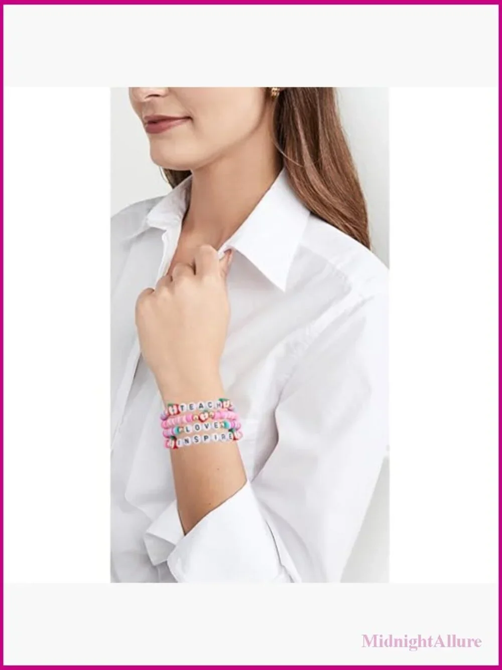 Stackable Heishi Bracelet Set Stretch Gold Plated Clay Bead Beach Layering
